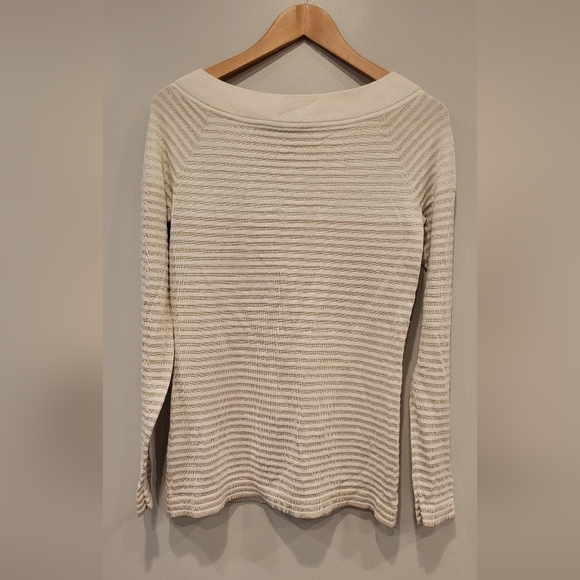 WHBM Wide Collar Ombré Sparkle & Shimmer Sweater - Picture 4 of 8